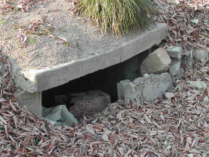 弾薬庫跡の一部の写真