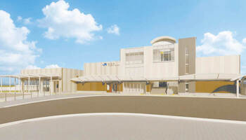 JR早島駅前の新施設の画像