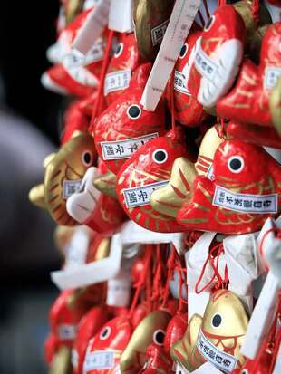 不洗観音院の一年安鯛みくじの写真