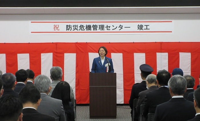 挨拶をする伊東市長の写真