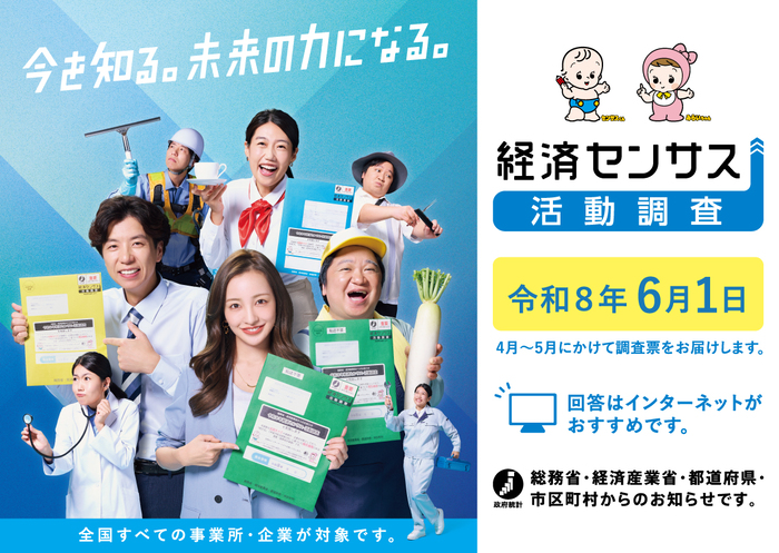 令和8年経済センサス－活動調査　周知バナー