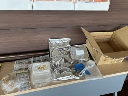 写真：災害食調理