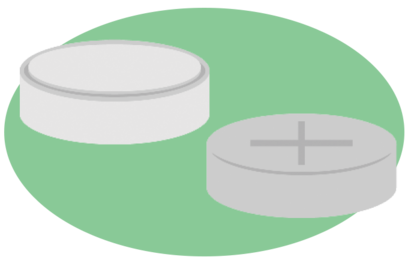 ボタン電池のイラスト