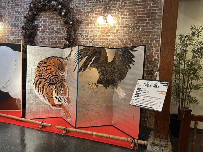 日本遺産フェスティバルin倉敷でアイビースクエアに飾った作品　大学院2年生　李佳玲さん