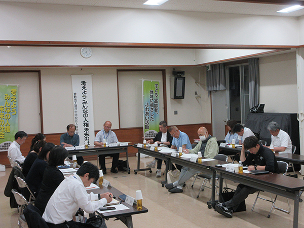 市下津井地区義務教育学校開校準備委員会の様子