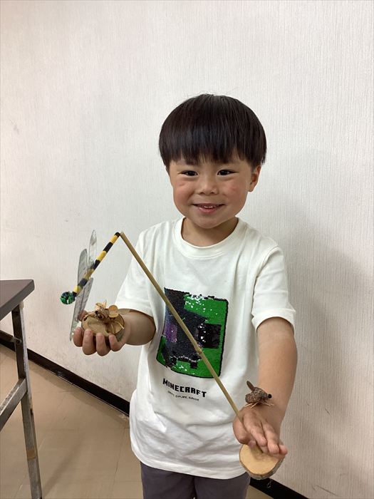 作った作品と一緒に3