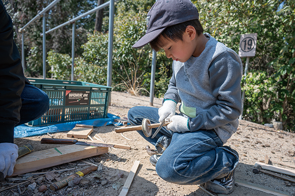 冒険あそび場プレーパークの写真
