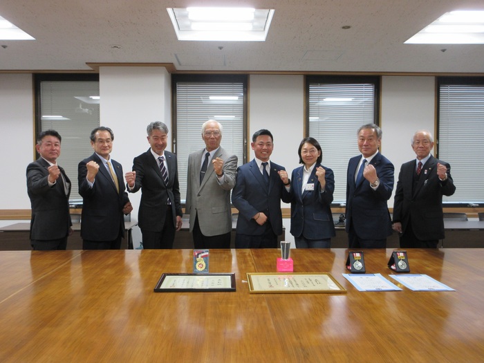 大江選手との記念写真