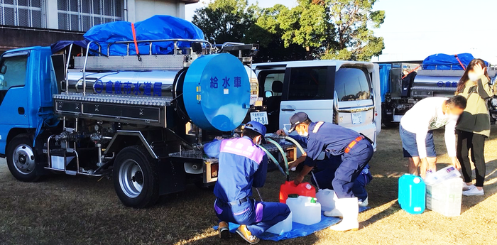 令和3年10月の和歌山市での応急給水活動の画像