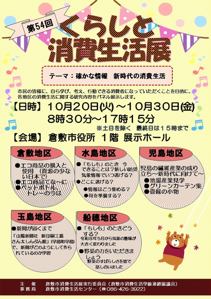 第54回消費生活展チラシ