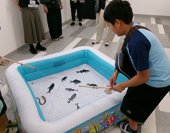 魚つり体験