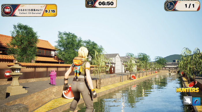 Fortnite倉敷美観地区マップのゲーム画面