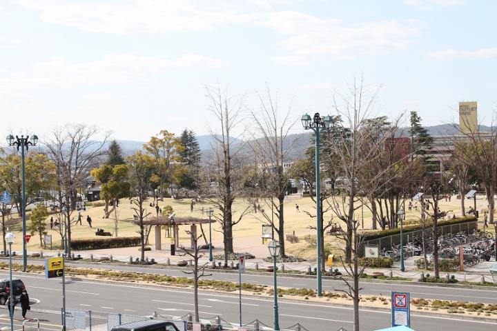 ＪＲ倉敷駅西からの全景