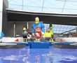 ボートレース児島キャラクターのガーコとボート
