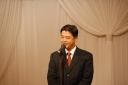 写真：次期開催地あいさつ:福知山大会実行委員長 前田秀和