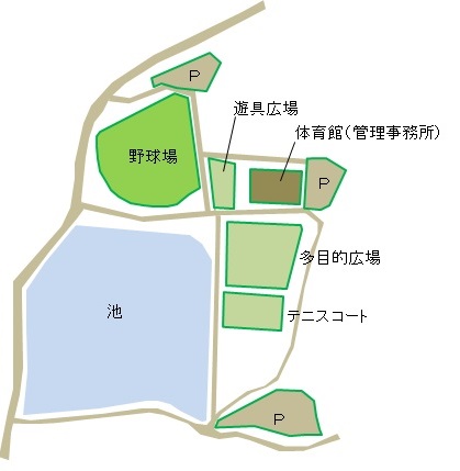 真備総合公園平面図